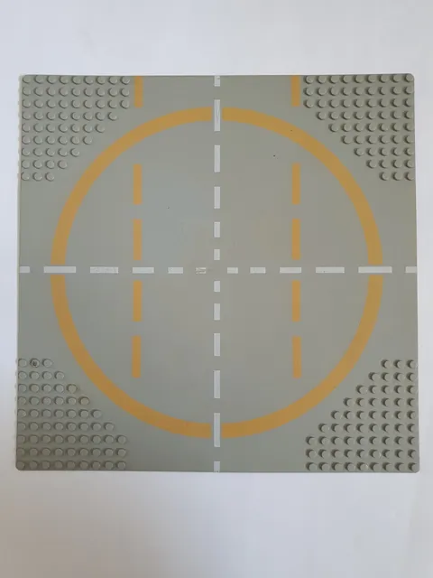 Lego Plate 32x32 Road Plate Vintage Light Gray 6099pb01 Accessories 497 928 Space