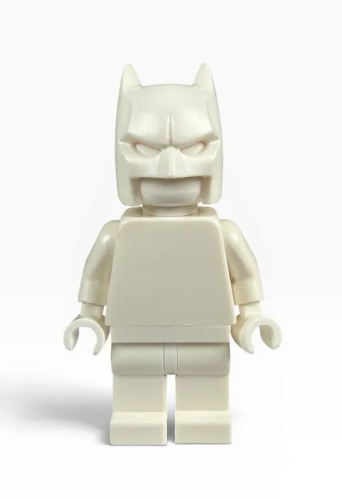 Official LEGO - White Monochrome Prototype DC Batman Minifigure - RARE