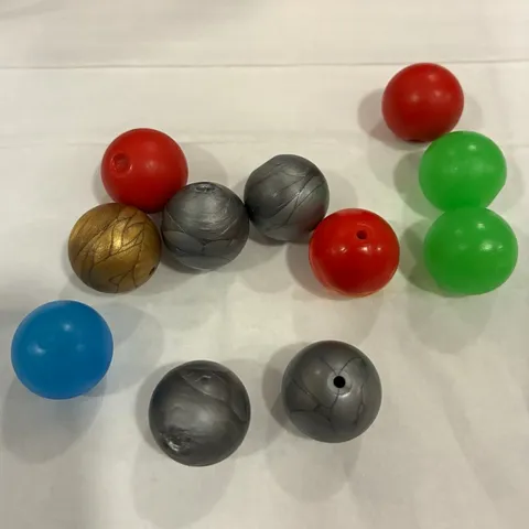 LEGO Plastic Ball/Sphere Pieces Lot, 10-Piece Multicolor Mix