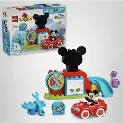 LEGO Duplo Mickey Mouse Clubhouse Car #10454 with 27 Pcs Building Toys Ages 2+
