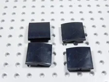 LEGO Lot of 4 Black 2x2 Curved Slopes No Stud BH