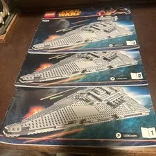 LEGO Star Wars: Imperial Star Destroyer (75055) Instruction booklet only 1,2,3