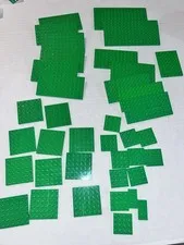 Lego Bright Light Green Plates Lot 6x12, 8x16, 6x6, 4x4, 6x8/ 38 Pieces 