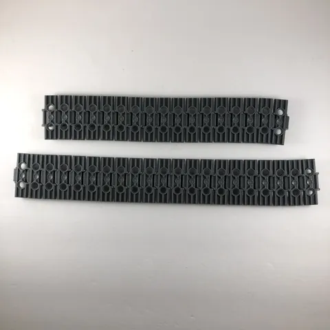 Lego, Technic, Link Tread Wide With Two Pin Holes, Gray, #57518, Set of 38