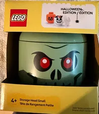 LEGO Halloween Edition Small Storage Head Green Skull, 1 Compartment, Age 4+