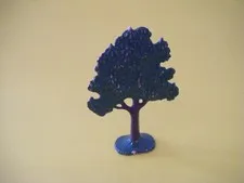 LEGO Vintage Flat Painted Fruit Tree solid base FTFruit 1958-62  810 Town Plan