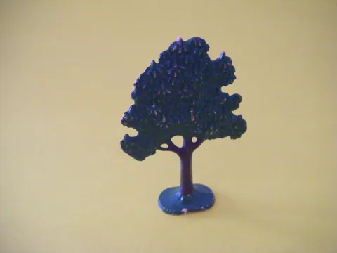 LEGO Vintage Flat Painted Fruit Tree solid base FTFruit 1958-62  810 Town Plan