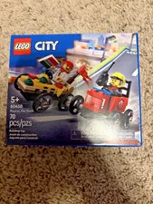 LEGO CITY: Pizza Vs. Fire Truck Race Car Pack (60458) NEW SEALED
