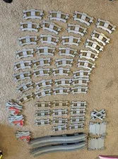 54 pc rare Lego Duplo Dark Gray Track Bridge for trains