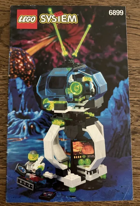 Vintage LEGO 6899 Spy Trak I Instruction Manual Booklet Only Space 1990