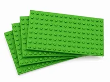 LEGO Bases Plate 8X16 8 X 16 4PZ Green Light Bright Green 92438