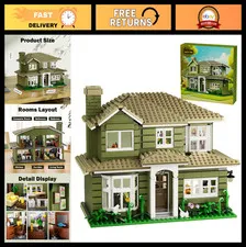 Modern House Building Set - Family Comedy TV Sitcom Inspired, 1176 PCS, Compatib