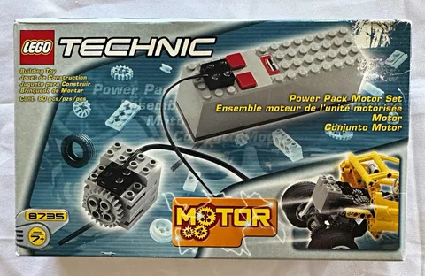 LEGO Technic Power Pack Motor Set 8735 9V Complete 60 pcs 99% complete