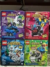 🤜💥4 LEGO SUPER HEROES Mighty Micros w/ 8 minifigures 76090 76094 76093 76070