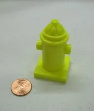 LEGO Duplo FLUORESCENT YELLOW FIRE HYDRANT for FIREMAN FIREFIGHTER Fire Station