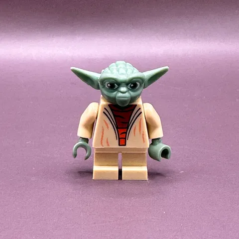 LEGO Minifigure Yoda sw0446 Star Wars Clone Wars White Hair 75002