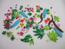 Genuine LEGO Lot of 130+ Small Flowers Plants Leaves & Foliage Pieces