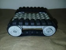 Lego Small Tank Tread Bases: pre-built rubber tracks starter kit wheels 8 Studs