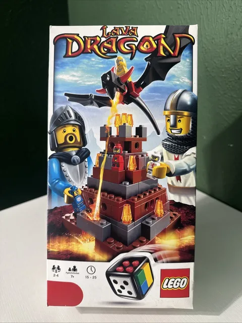 LEGO Lava Dragon 3838 Complete w/ Box Manuals Dice Game Set