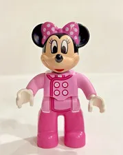 Lego Duplo Minnie Mouse Disney Figure w/ Pink Shirt and Bow  2 3/4" Tall