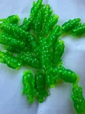 LEGO- NEW-5533-TRANS BRIGHT GREEN-COLUMN OF BUBBLES-5 PIECES