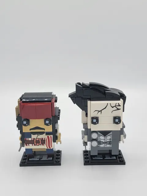 Lego Pirates of the Caribbean Captain Jack Sparrow & Captain Salazar BrickHeadz