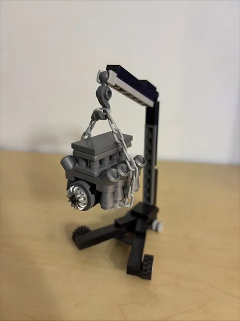 Genuine Lego V8 Engine Stand MOC Cherry Picker