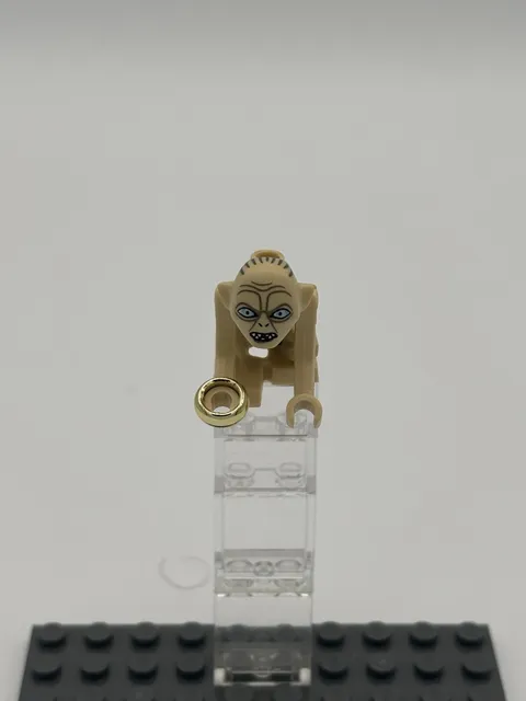 LEGO Lord of the Rings Gollum Minifigure 9470 w/ Ring LOTR Hobbit Authentic