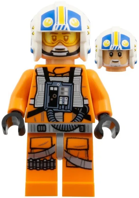 LEGO Star Wars Carson Teva Minifigure (sw1518) from New Republic X-Wing 75460