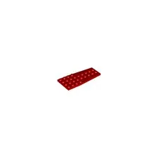 LEGO 10x Red Wedge, Plate 4 x 9 without Stud Notches inv.605