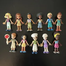 LEGO Friends Assorted Minifigure Lot (11) Figures Assorted Characters & Outfits