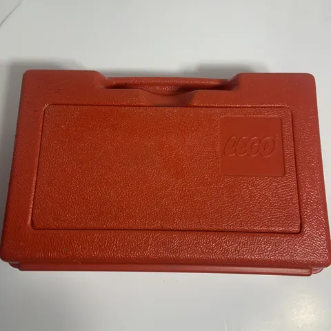 LEGO Red Hard Plastic Carry Case Storage Box 11.5 x 8 x 4 Made USA Vintage 1980s