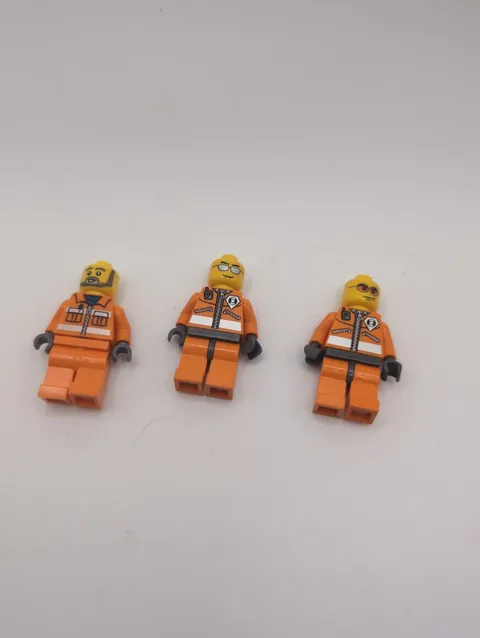 LEGO City Minifigs 4 x 4 Response Unit 60165 Lot Of 3 Minifigures