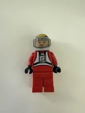 100% Lego Minifig Star Wars SW0032a Rebel Pilot B-Wing 6208 RARE Retired