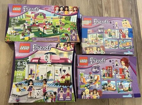 Lot Of 4 Lego Friends Sets 3942 41007 41099 41310 100% Complete Heartlake City