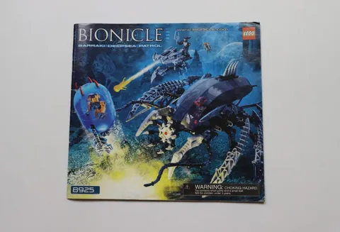 LEGO® BIONICLE 8925 Barraki Deepsea Patrol Instruction Manual Only!