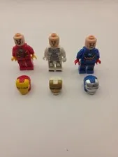 LEGO Iron Man Minifigure Lot *RARE!* MK39, Iron Patriot And Flash Ironman