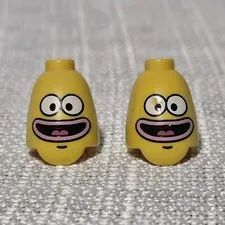 LEGO SpongeBob SquarePants Minifigure Yellow Printed Torso Body Parts Lot 4