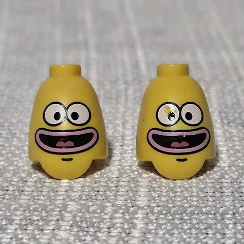 LEGO SpongeBob SquarePants Minifigure Yellow Printed Torso Body Parts Lot 4