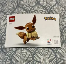 LEGO Pokémon Eevee 72151 Illustrated Instruction Manual Booklet EN/FR/ES
