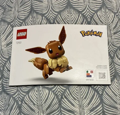 LEGO Pokémon Eevee 72151 Illustrated Instruction Manual Booklet EN/FR/ES