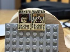 Lot of 2 LEGO One Piece Wanted Poster 75636 75637 75638 75639 NEW