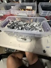 LEGO Light & Dark Gray Bulk Parts Lot – 2 lbs 