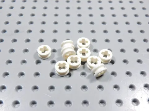 LEGO Lot of 10 White Technic Half Bushings BB