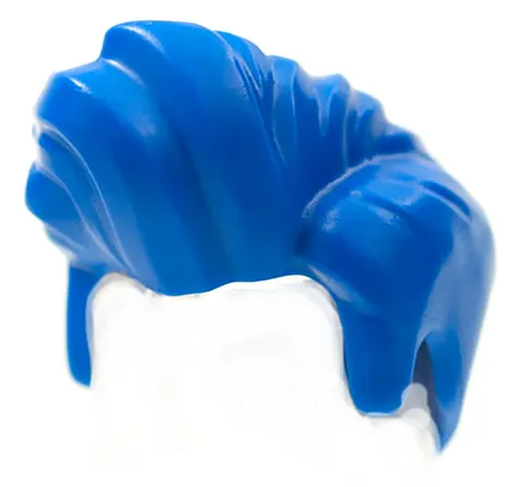 New LEGO Minifigure Hair Blue Pompadour male swept poof front 76925 6368473