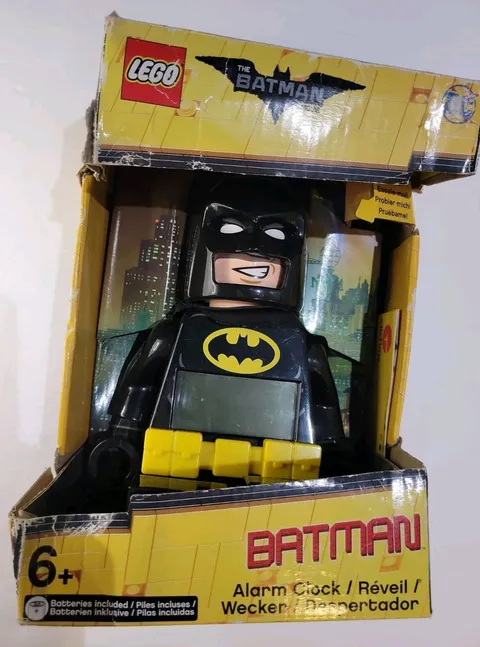 RARE LEGO Batman Alarm Clock from The LEGO Batman Movie 9009327 9.5in