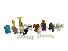 LEGO Duplo Lot Animals Zoo Farm Dinosaurs People Boys Fences Etc. Mixed Toys