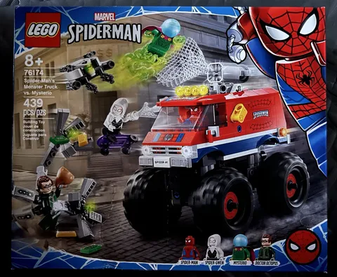 Brand New! Lego Marvel Spiderman Monster Truck Vs. Mysterio (76174) Doc Ock Gwen