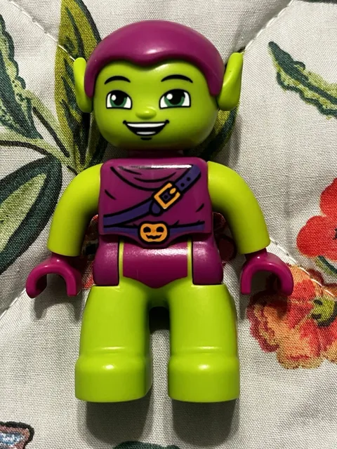Lego Duplo GREEN GOBLIN Marvel Comics Spiderman Minifigure Villain Figure #1