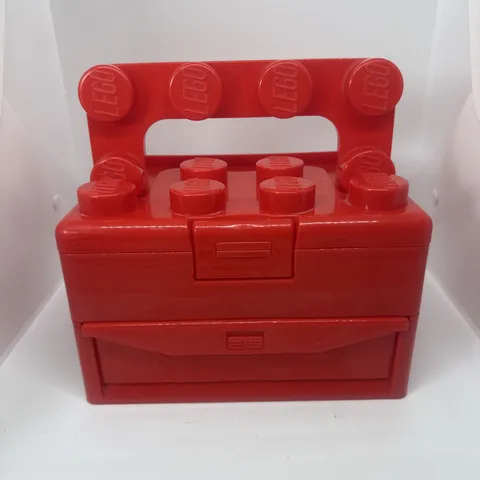 ICONIC Lego 2011 Red Brick Storage Carry Case Drawer & Handle (Retired)